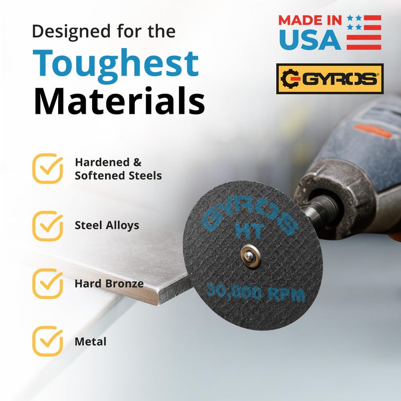 Gyros HT 11-32208/12 Fiberglass Reinforced Cut Off Wheel, 2-Inch Diameter, 12-Pack by Gyros - Image 4